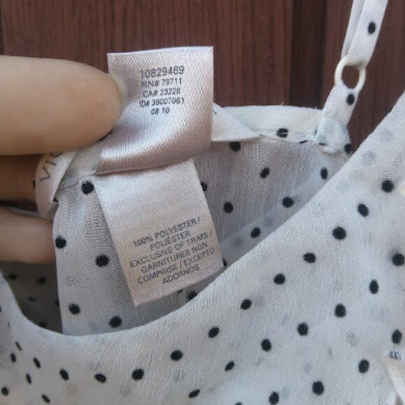 VICTORIAS SECRET | Sheer Babydoll Swiss Dot Ruffle Slip Dress Nightie Coquette L - Picture 13 of 13